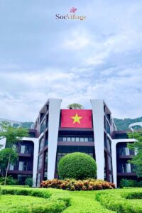 Khu lưu trú Sóc Village nhìn từ bên ngoài