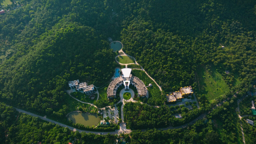 Toàn cảnh Sóc Village nhìn từ trên cao bằng flycam